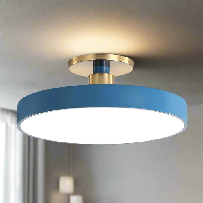 Skandinavische LED Deckenleuchte Rund Minimalistisch View 11