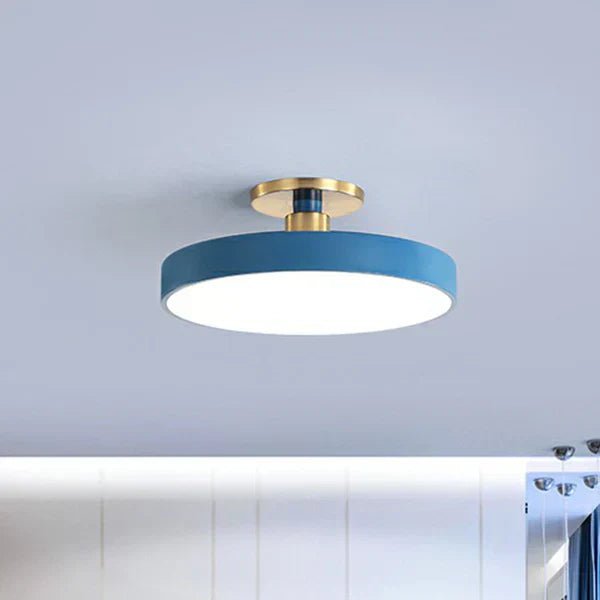 Skandinavische LED Deckenleuchte Rund Minimalistisch View 14