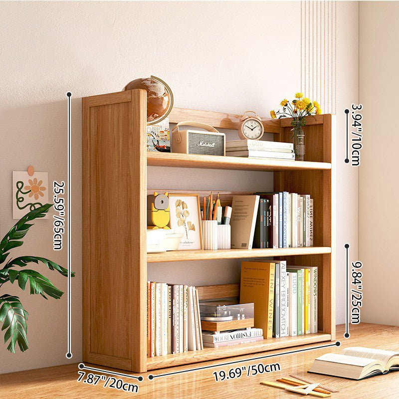 Skandinavisches Bambus Bücherregal mit Schubladen Zweilagig Lifestyle