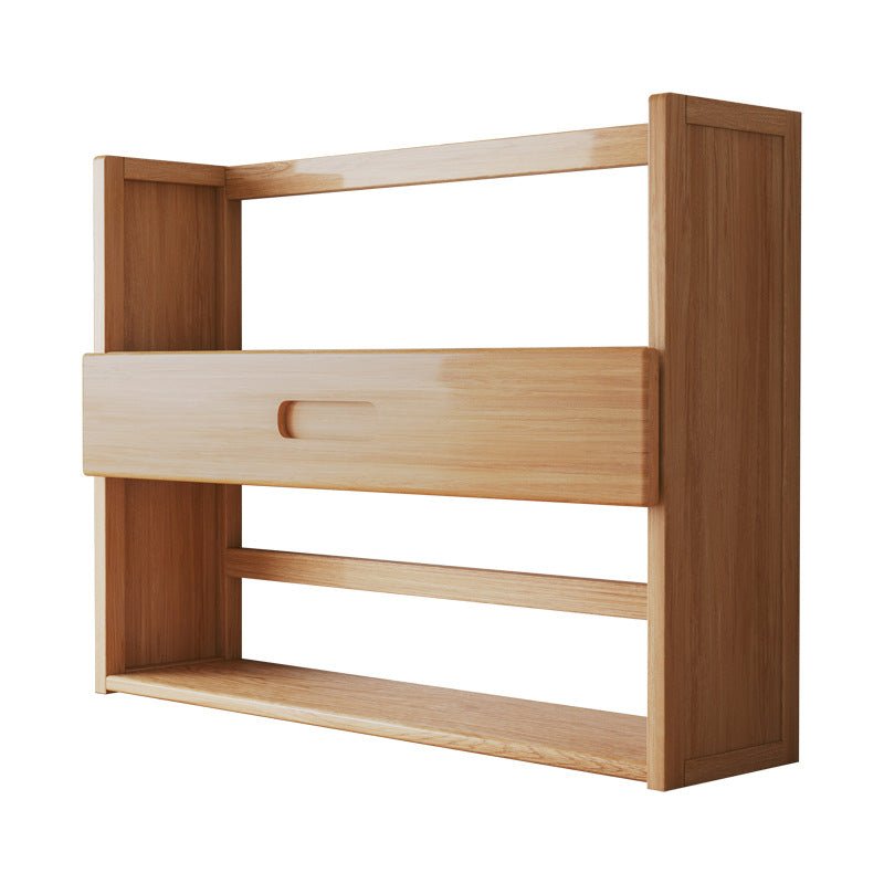 Skandinavisches Bambus Bücherregal mit Schubladen Zweilagig View 27