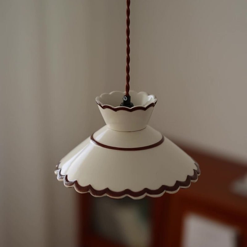 Traditionelle Keramik Pendelleuchte Konisch im Landhausstil Alternate