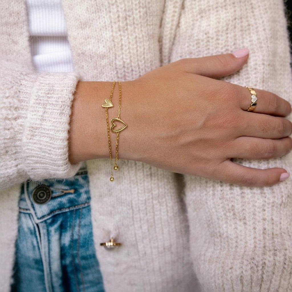 Verstellbares Herzarmband als Partner-Schmuck Alternate