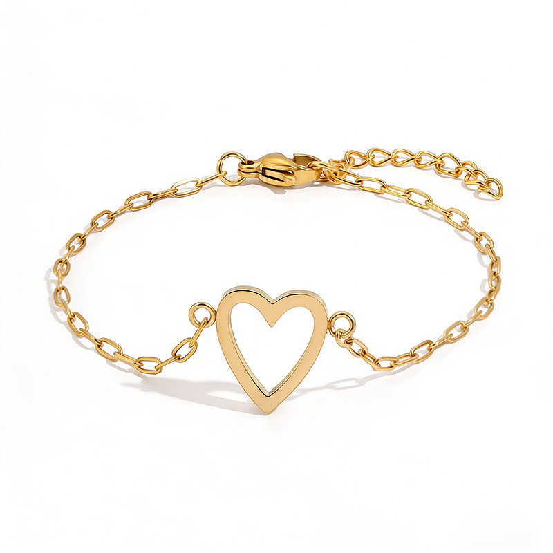 Verstellbares Herzarmband als Partner-Schmuck Detail