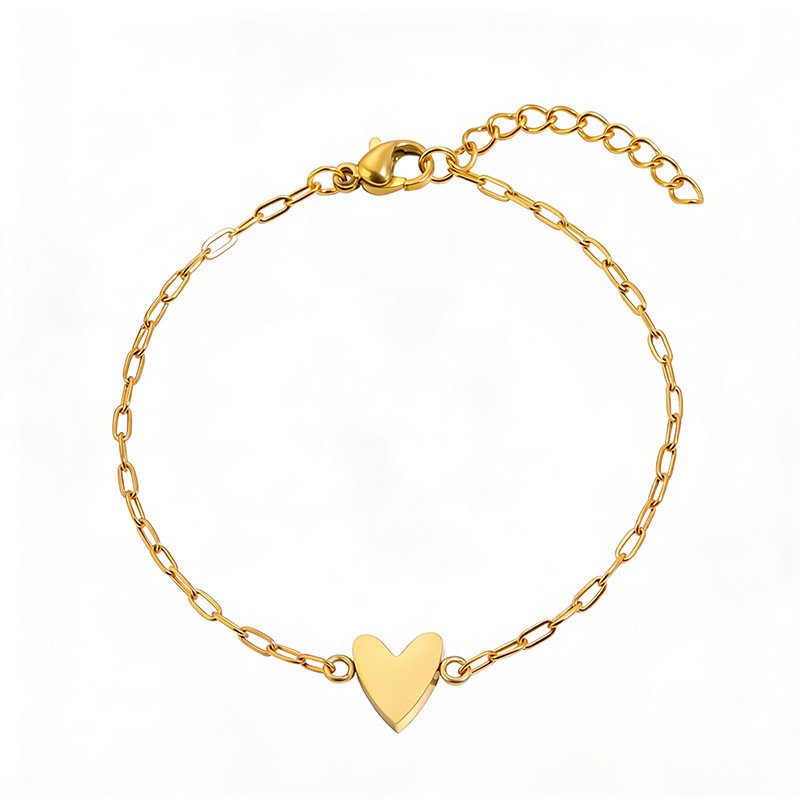 Verstellbares Herzarmband als Partner-Schmuck Front
