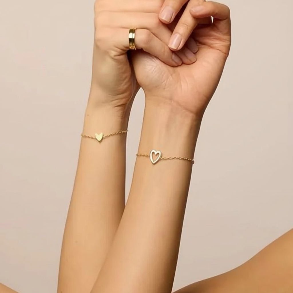 Verstellbares Herzarmband als Partner-Schmuck Full