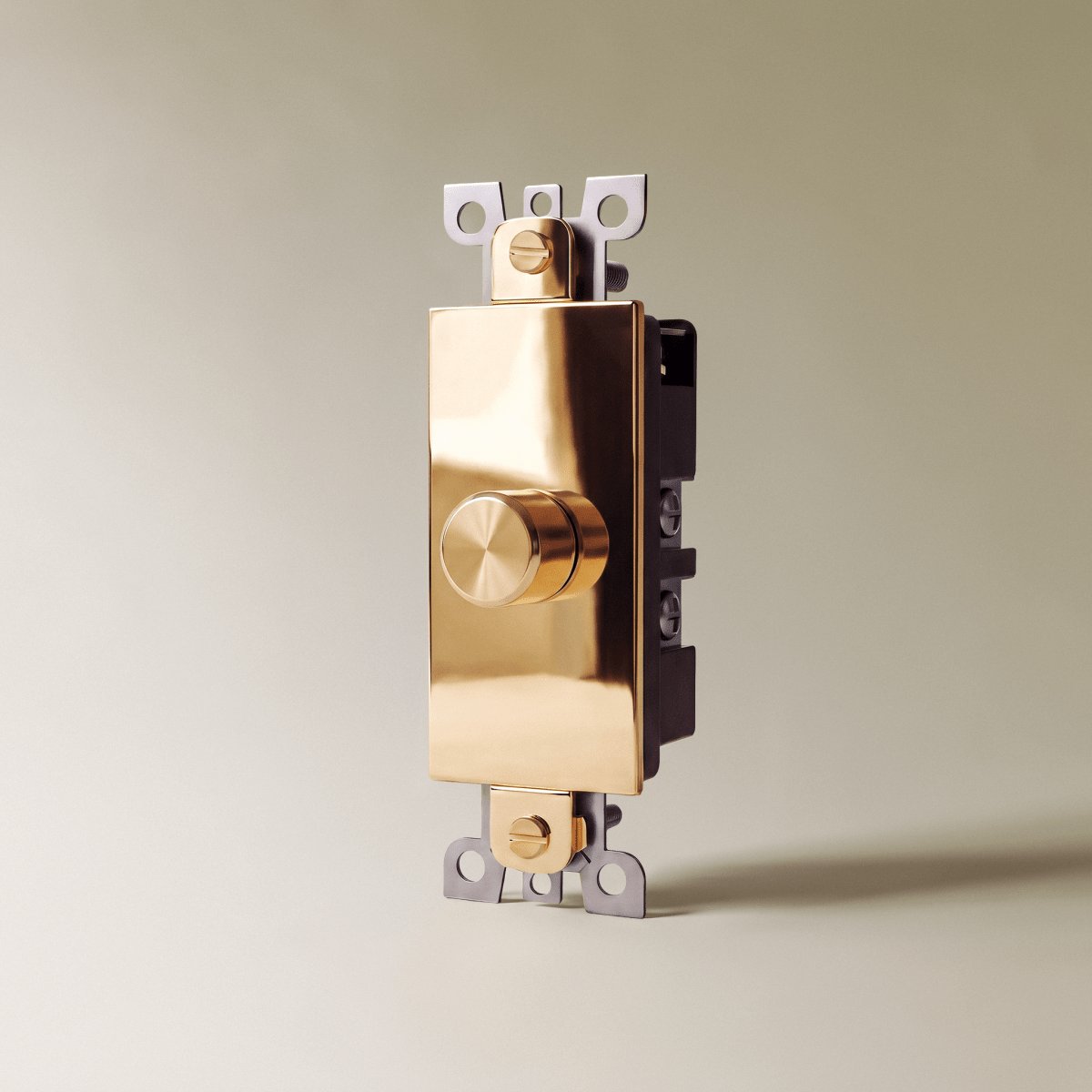 Vintage Messing Dimmschalter als Individuelles Modul Angle
