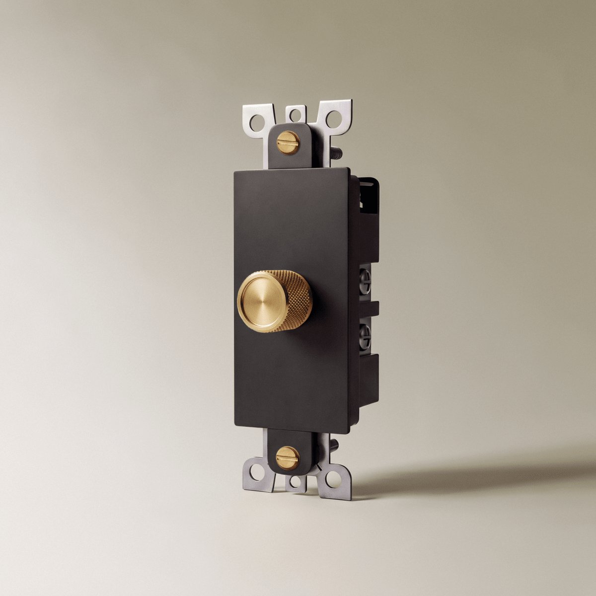 Vintage Messing Dimmschalter als Individuelles Modul Back