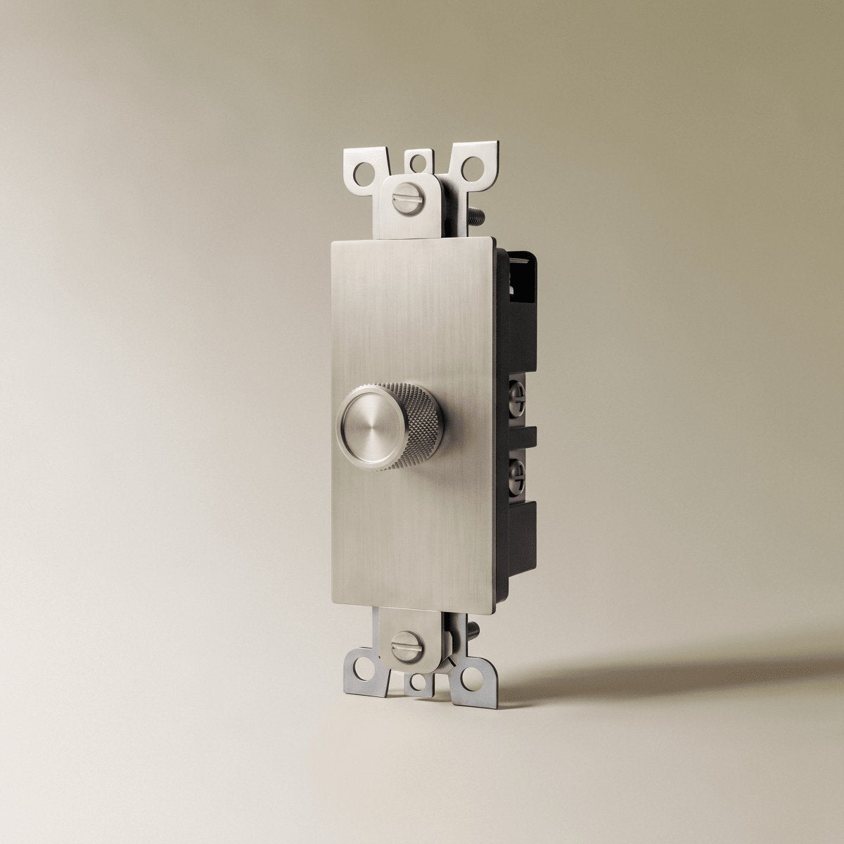 Vintage Messing Dimmschalter als Individuelles Modul Close Up