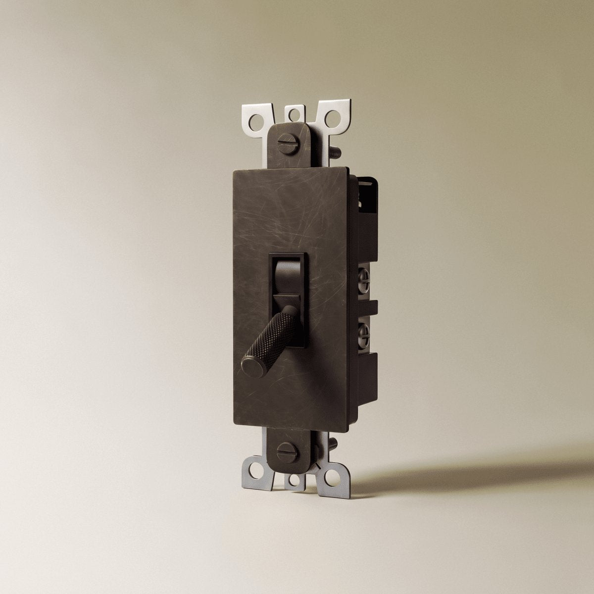 Vintage Messing Kippschalter als Individuelles Modul Detail