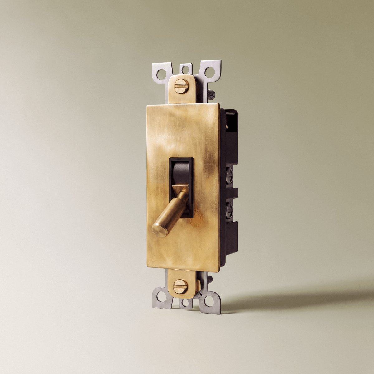 Vintage Messing Kippschalter als Individuelles Modul Full