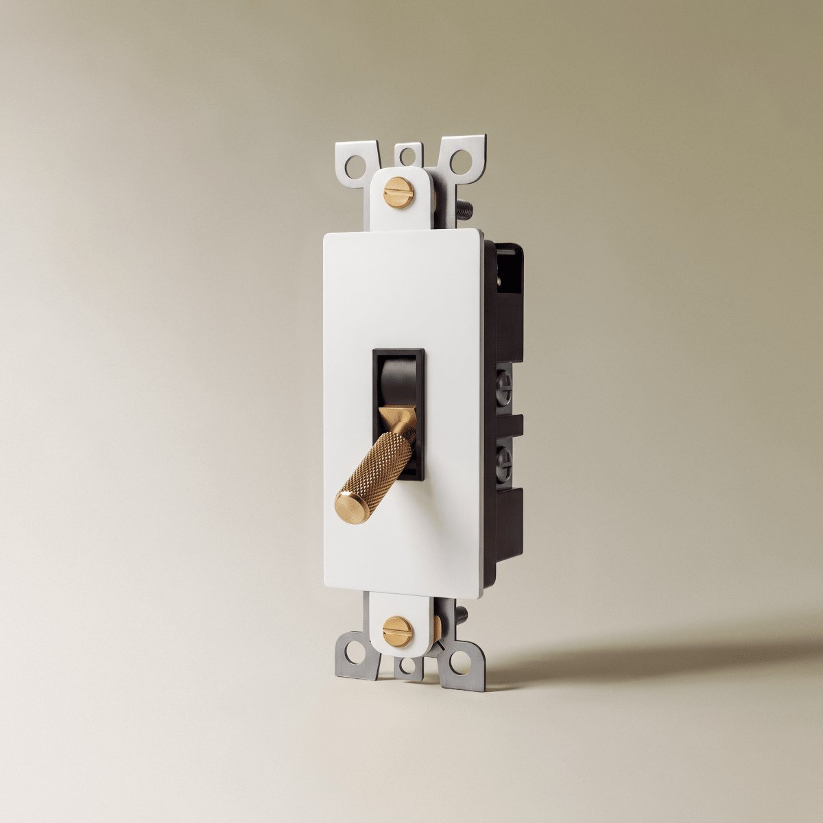 Vintage Messing Kippschalter als Individuelles Modul Lifestyle