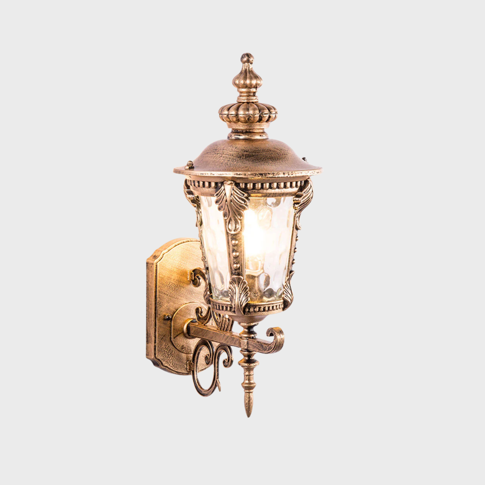 Vintage Außenwandleuchte in Gold