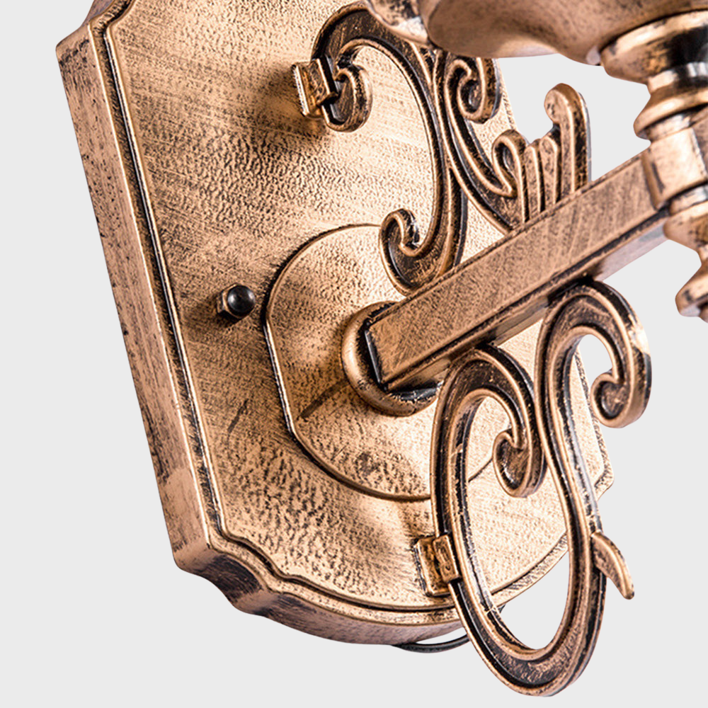 Vintage Außenwandleuchte in Gold