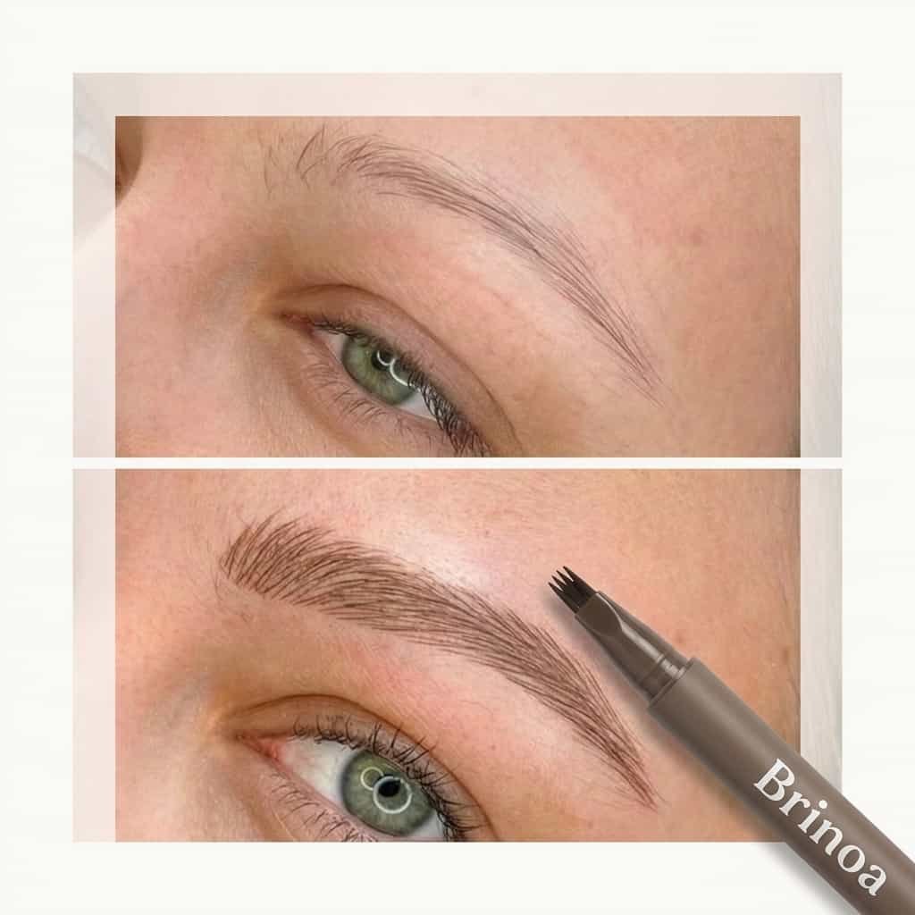 Wasserfester Microblading-Augenbrauenstift wischfest Angle